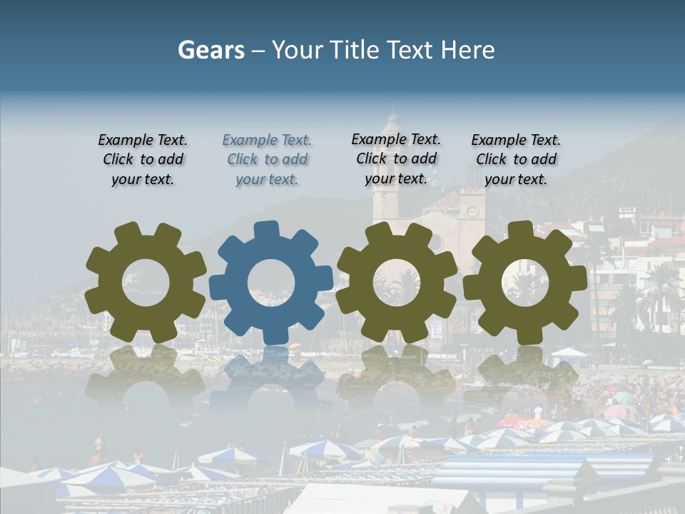 Monument Palm Green PowerPoint Template