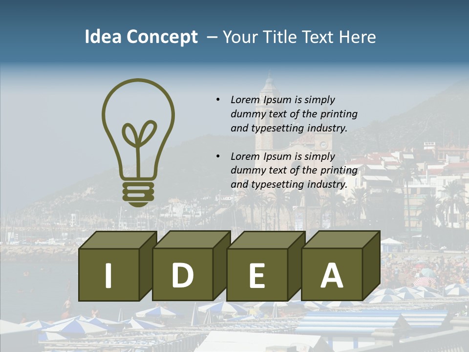 Monument Palm Green PowerPoint Template