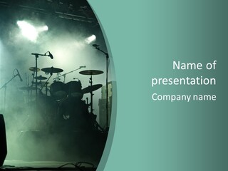 Illuminated Action Performing PowerPoint Template