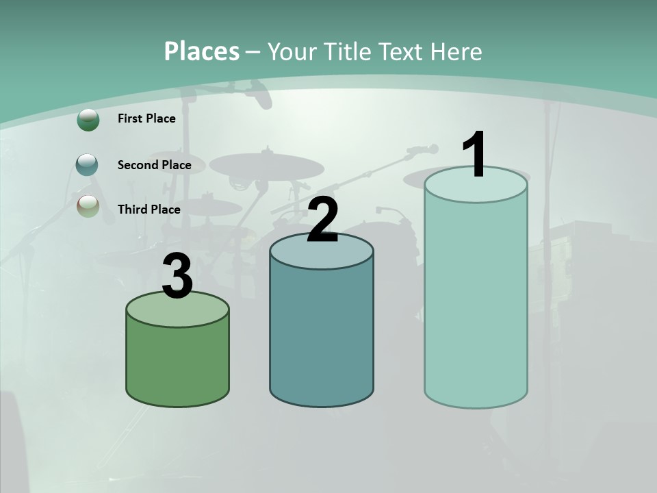 Illuminated Action Performing PowerPoint Template