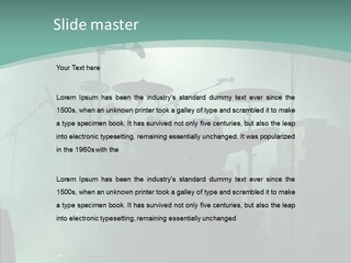 Illuminated Action Performing PowerPoint Template