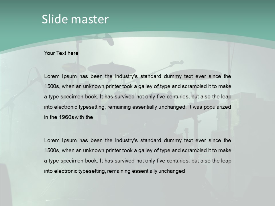 Illuminated Action Performing PowerPoint Template