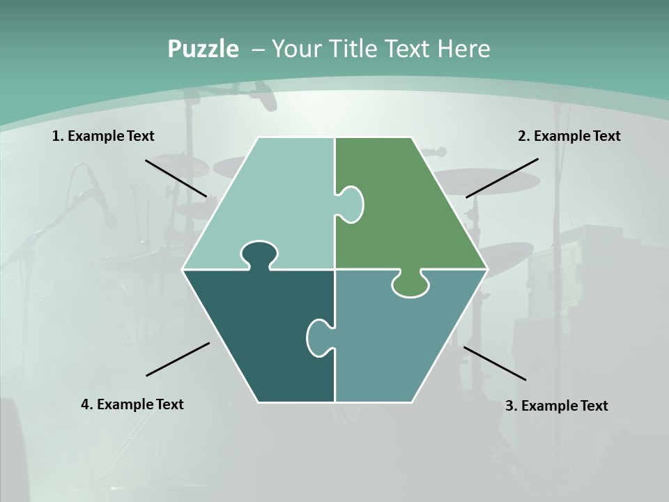 Illuminated Action Performing PowerPoint Template