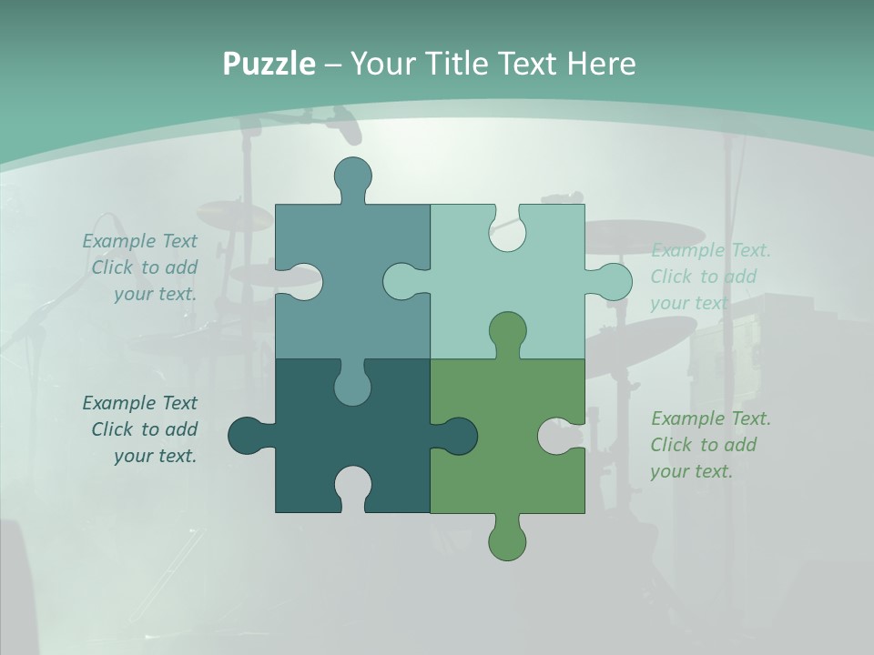 Illuminated Action Performing PowerPoint Template