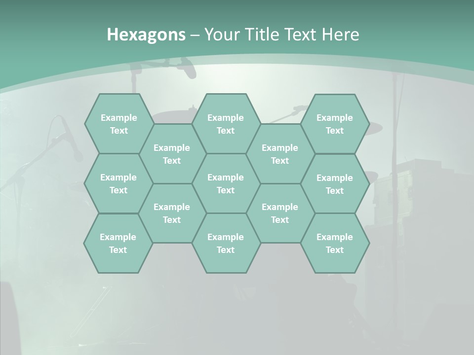 Illuminated Action Performing PowerPoint Template
