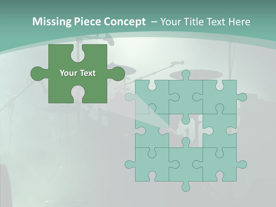 Illuminated Action Performing PowerPoint Template
