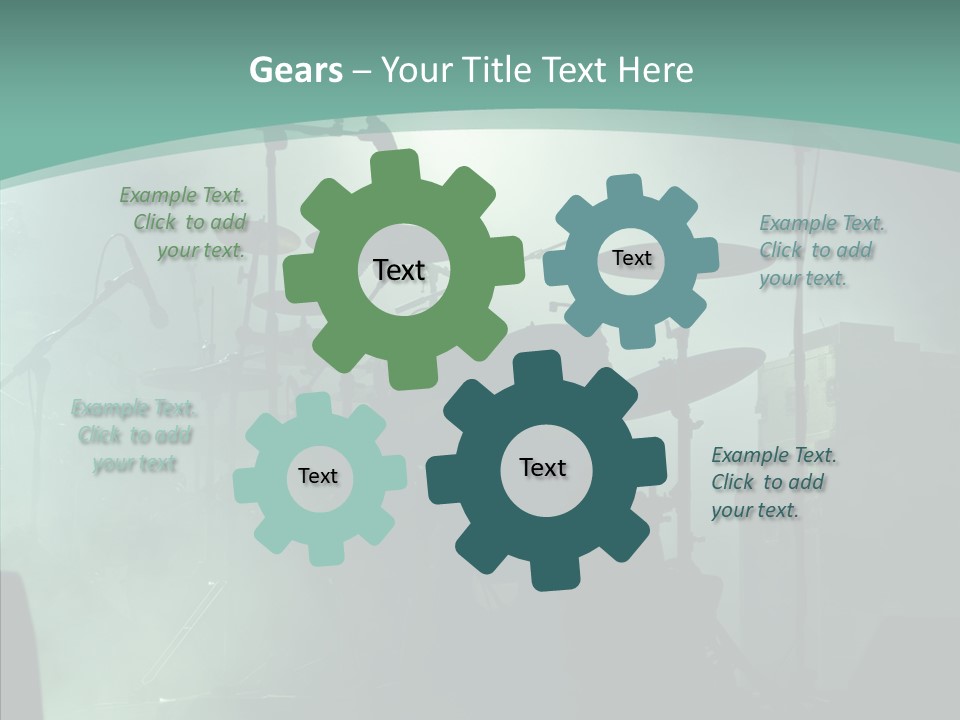 Illuminated Action Performing PowerPoint Template