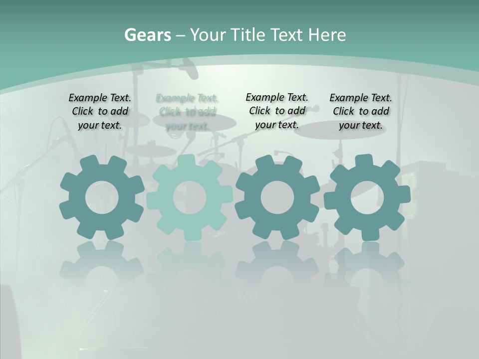 Illuminated Action Performing PowerPoint Template