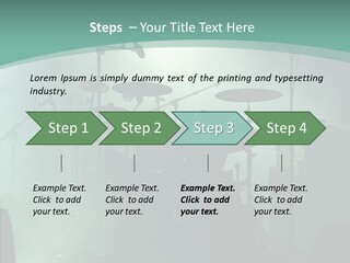 Illuminated Action Performing PowerPoint Template