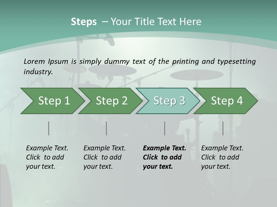 Illuminated Action Performing PowerPoint Template