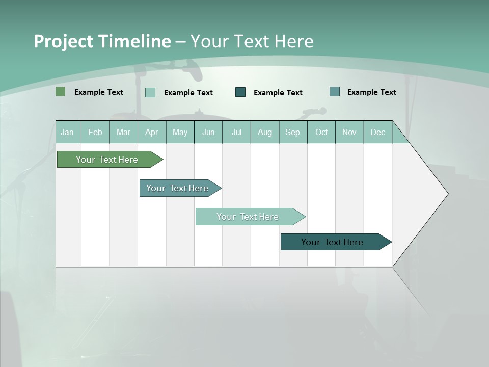 Illuminated Action Performing PowerPoint Template