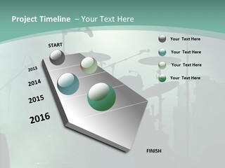 Illuminated Action Performing PowerPoint Template