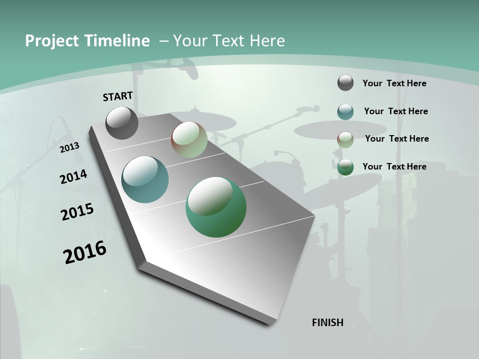 Illuminated Action Performing PowerPoint Template