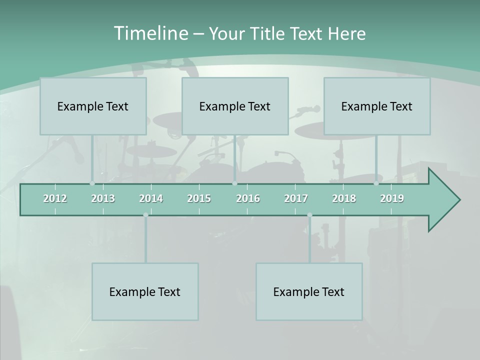 Illuminated Action Performing PowerPoint Template