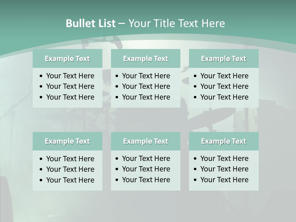 Illuminated Action Performing PowerPoint Template