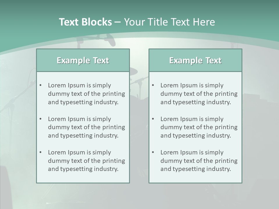 Illuminated Action Performing PowerPoint Template