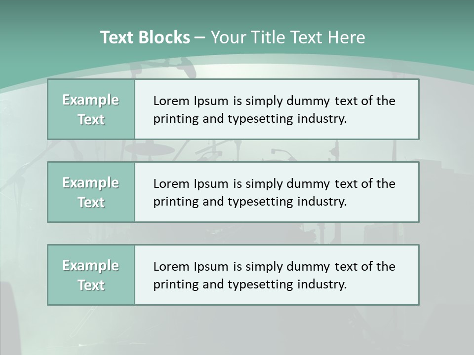 Illuminated Action Performing PowerPoint Template