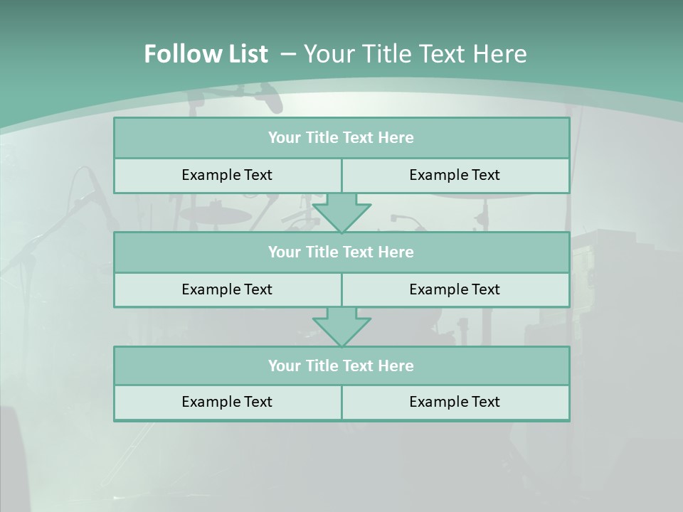 Illuminated Action Performing PowerPoint Template