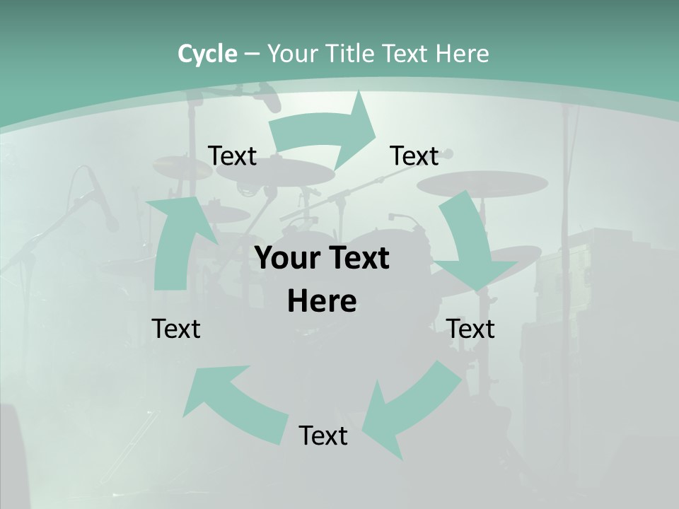Illuminated Action Performing PowerPoint Template