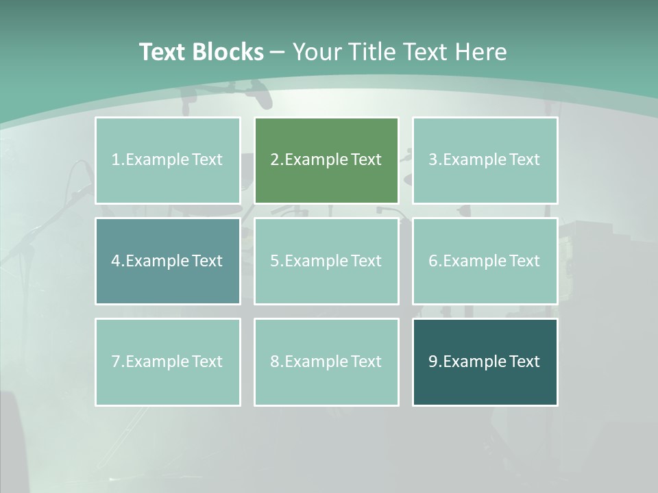 Illuminated Action Performing PowerPoint Template