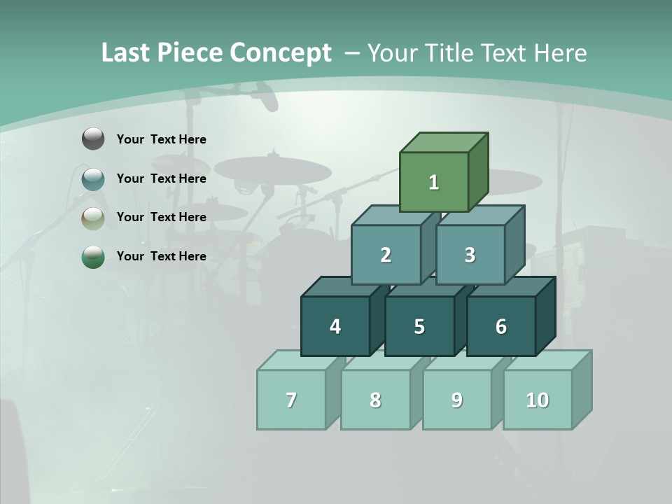 Illuminated Action Performing PowerPoint Template