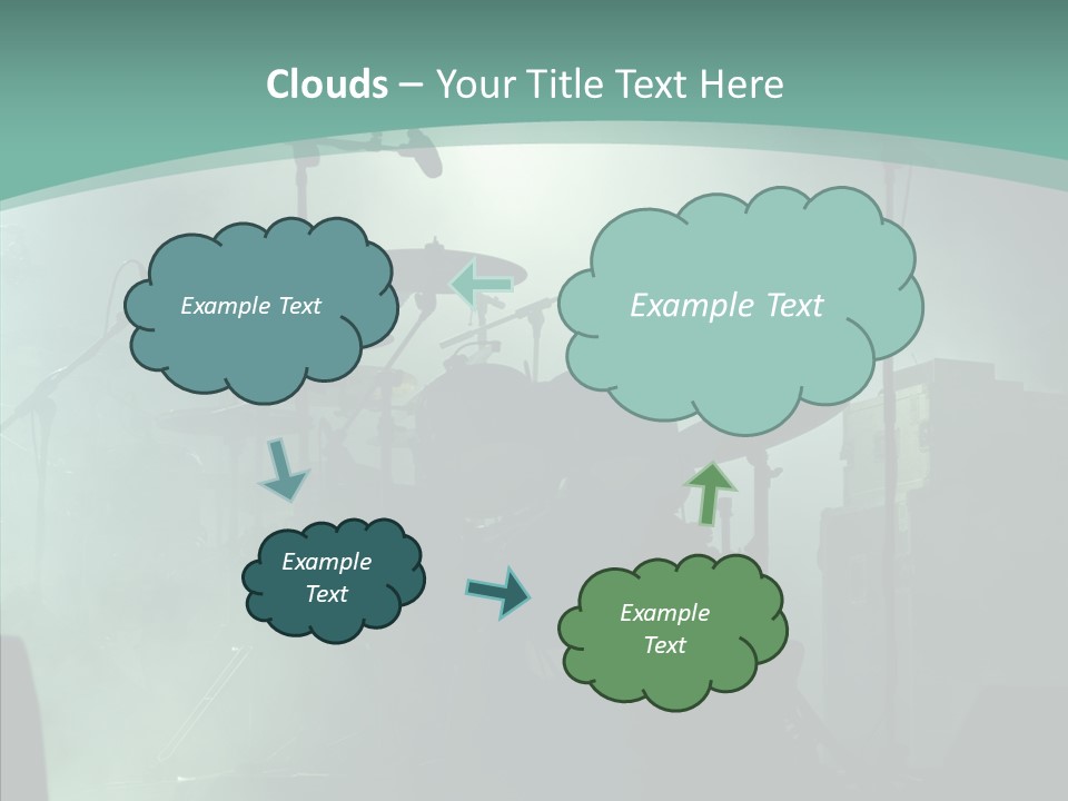 Illuminated Action Performing PowerPoint Template