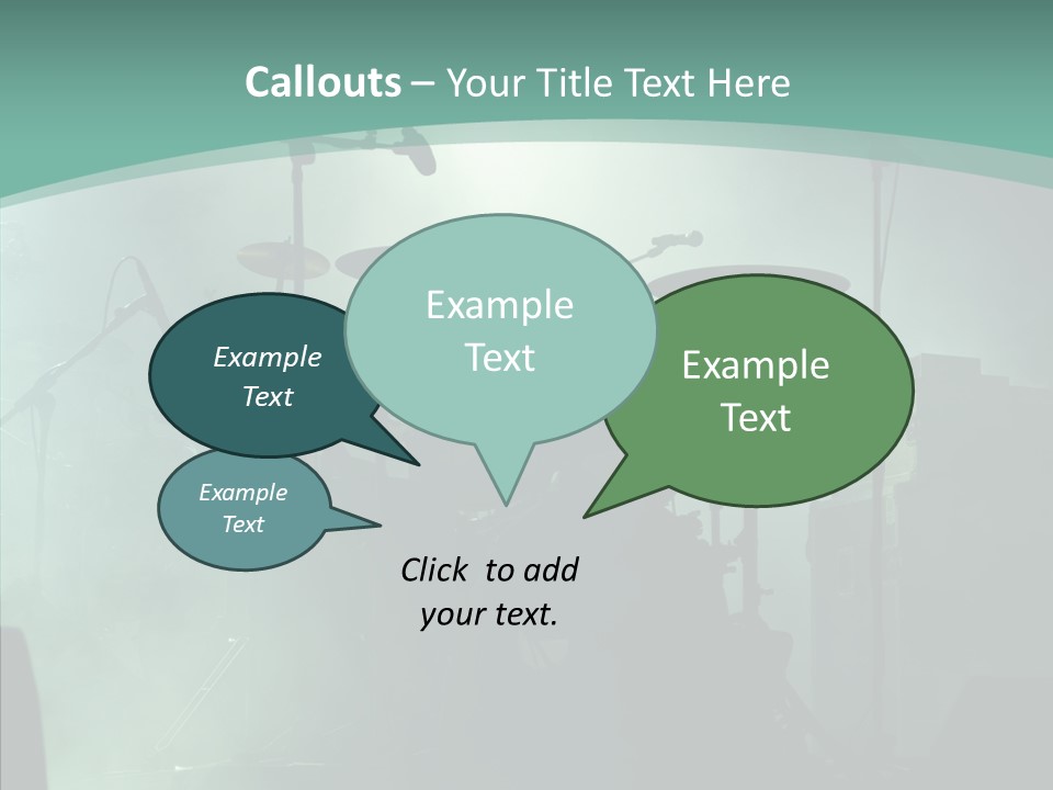 Illuminated Action Performing PowerPoint Template