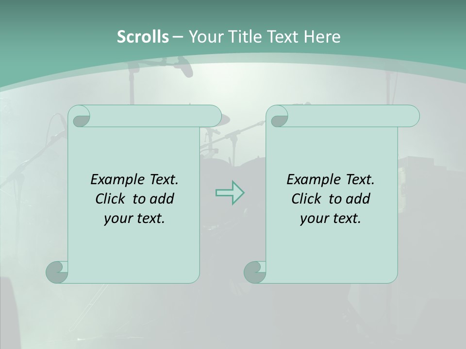 Illuminated Action Performing PowerPoint Template