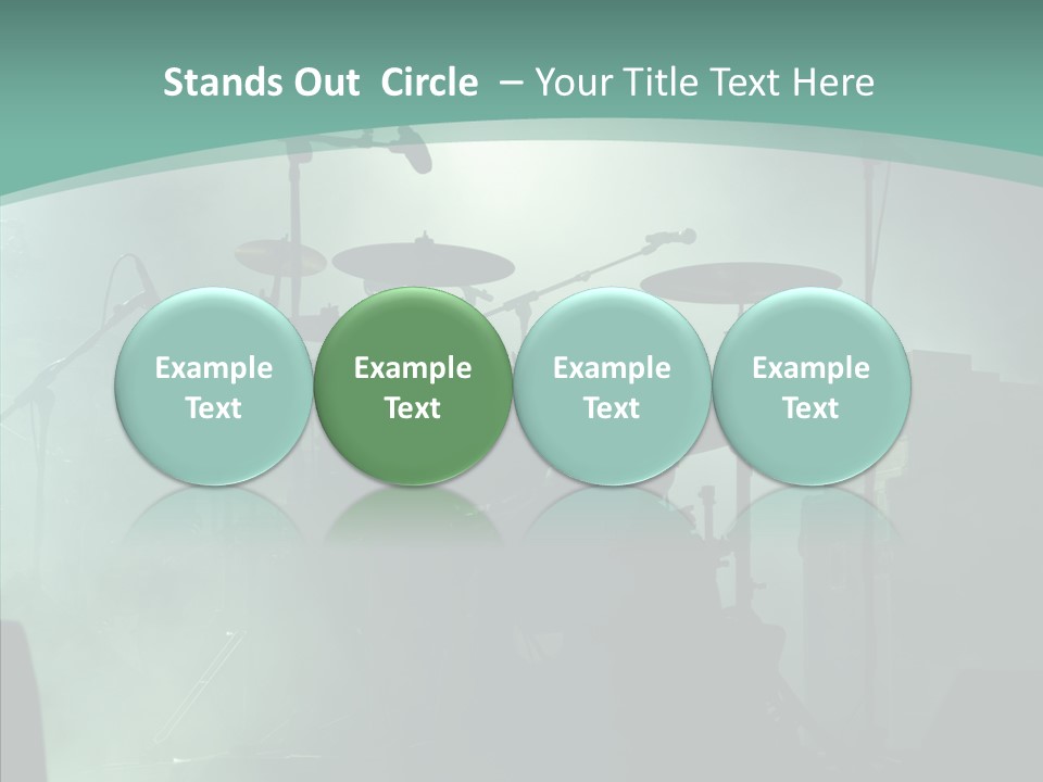 Illuminated Action Performing PowerPoint Template