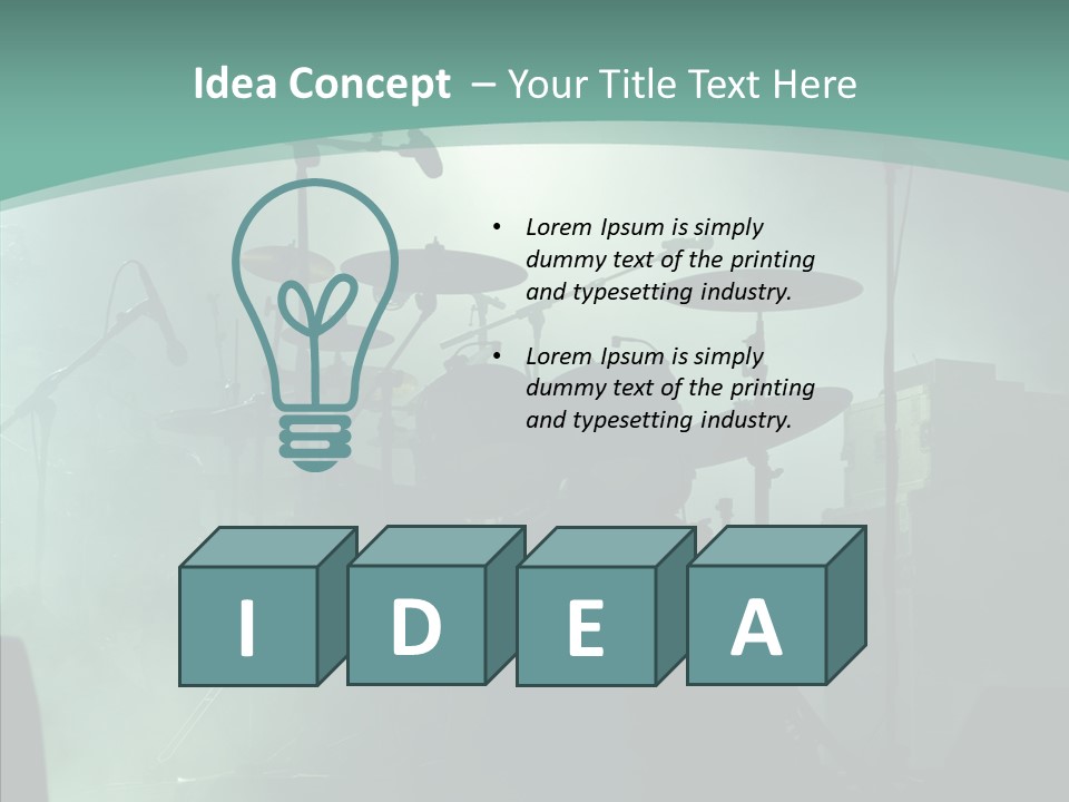 Illuminated Action Performing PowerPoint Template
