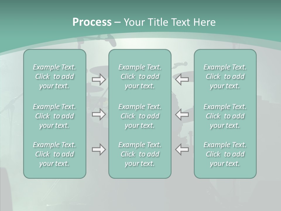 Illuminated Action Performing PowerPoint Template