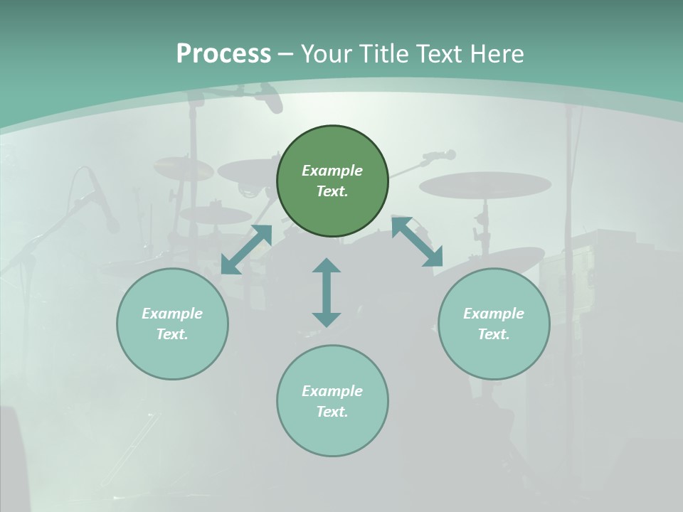 Illuminated Action Performing PowerPoint Template