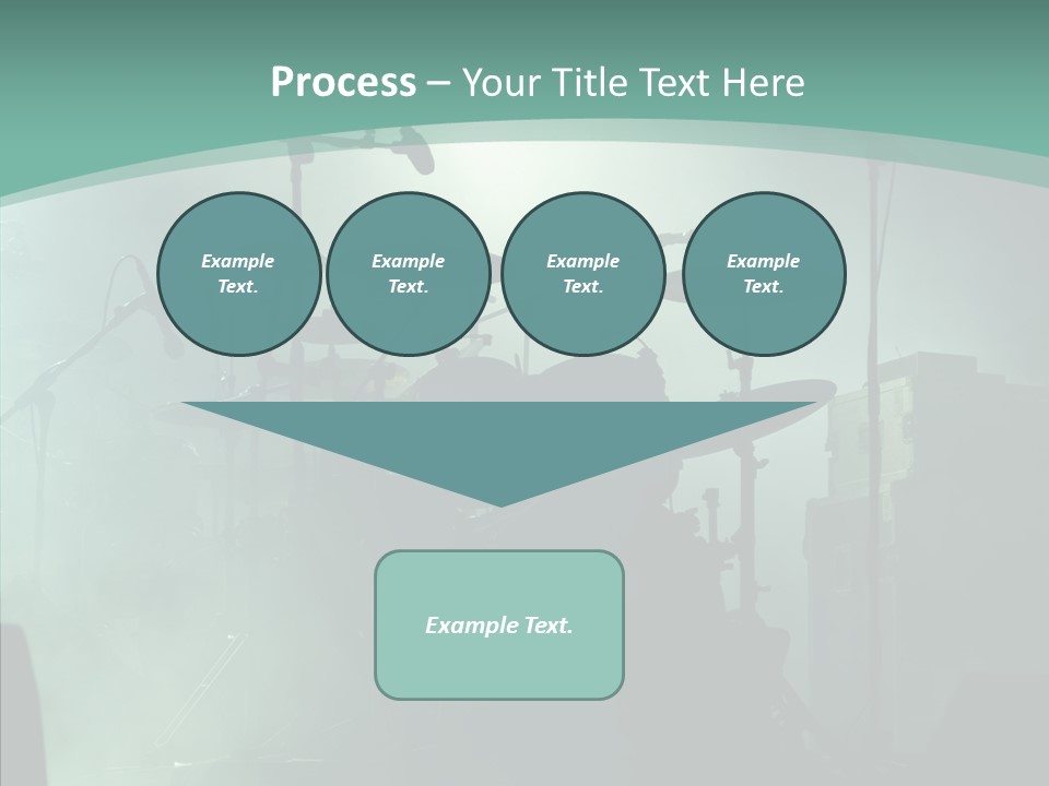Illuminated Action Performing PowerPoint Template