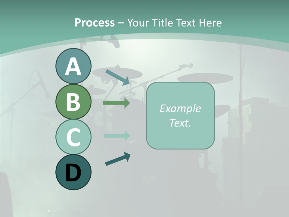 Illuminated Action Performing PowerPoint Template
