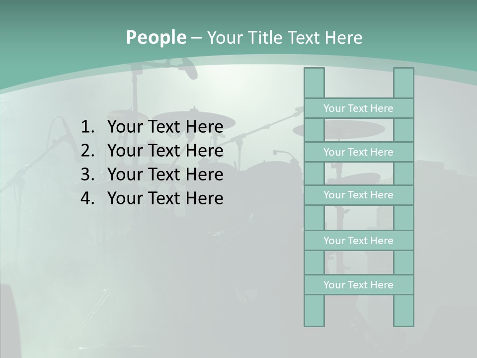 Illuminated Action Performing PowerPoint Template