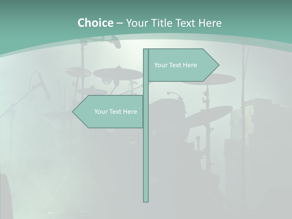 Illuminated Action Performing PowerPoint Template