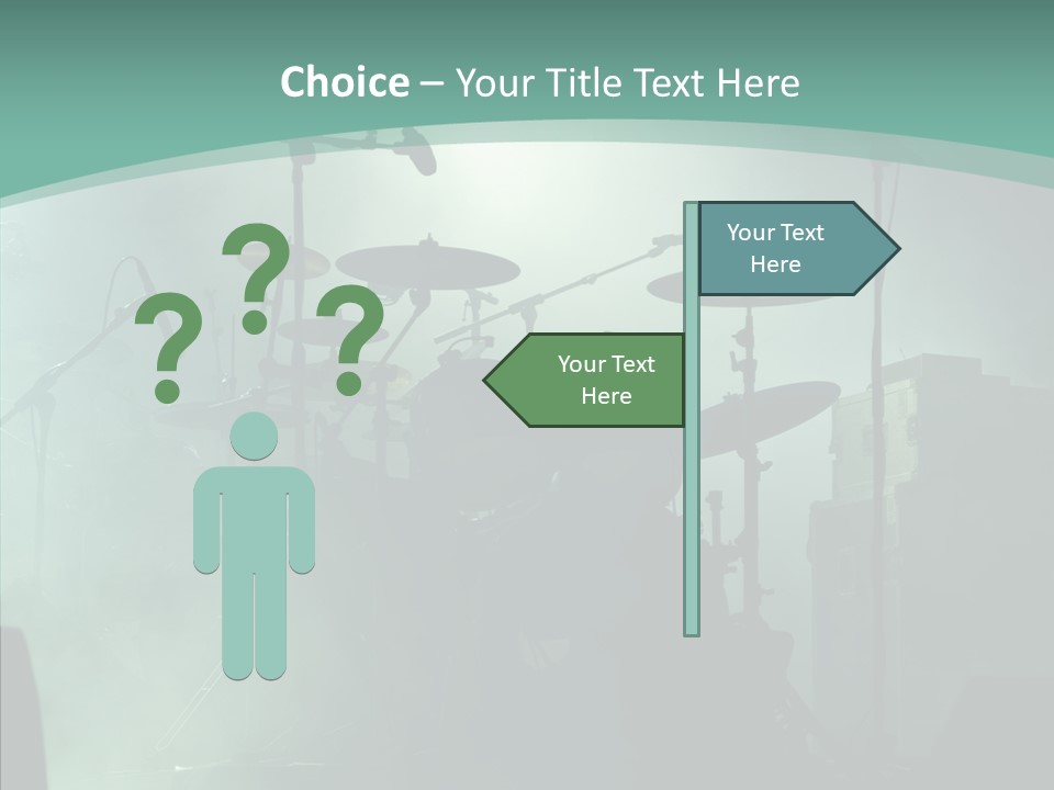 Illuminated Action Performing PowerPoint Template