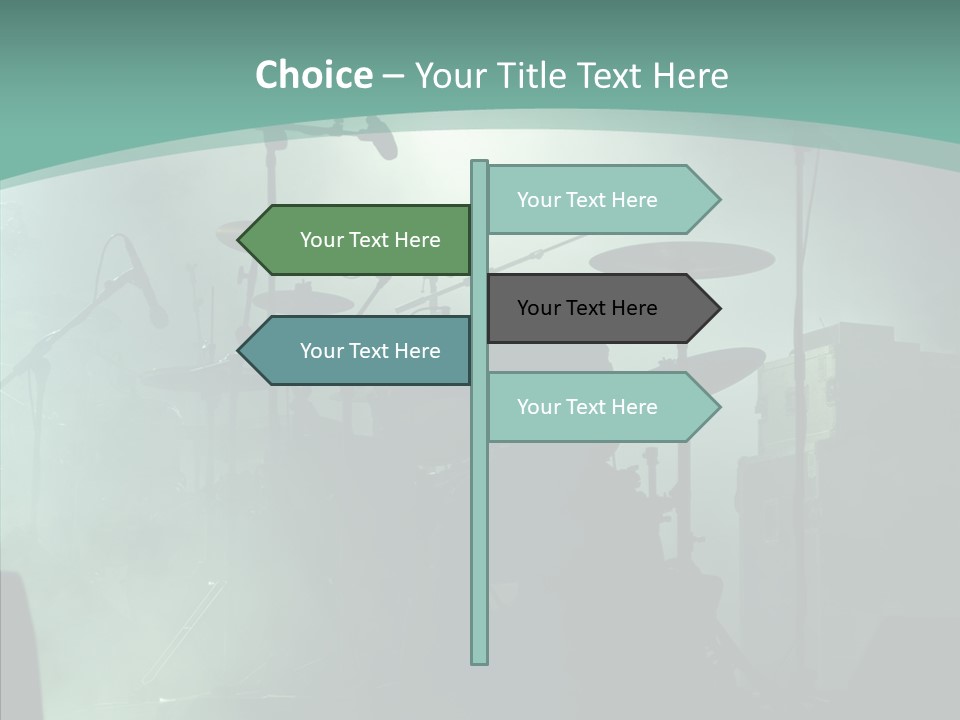 Illuminated Action Performing PowerPoint Template