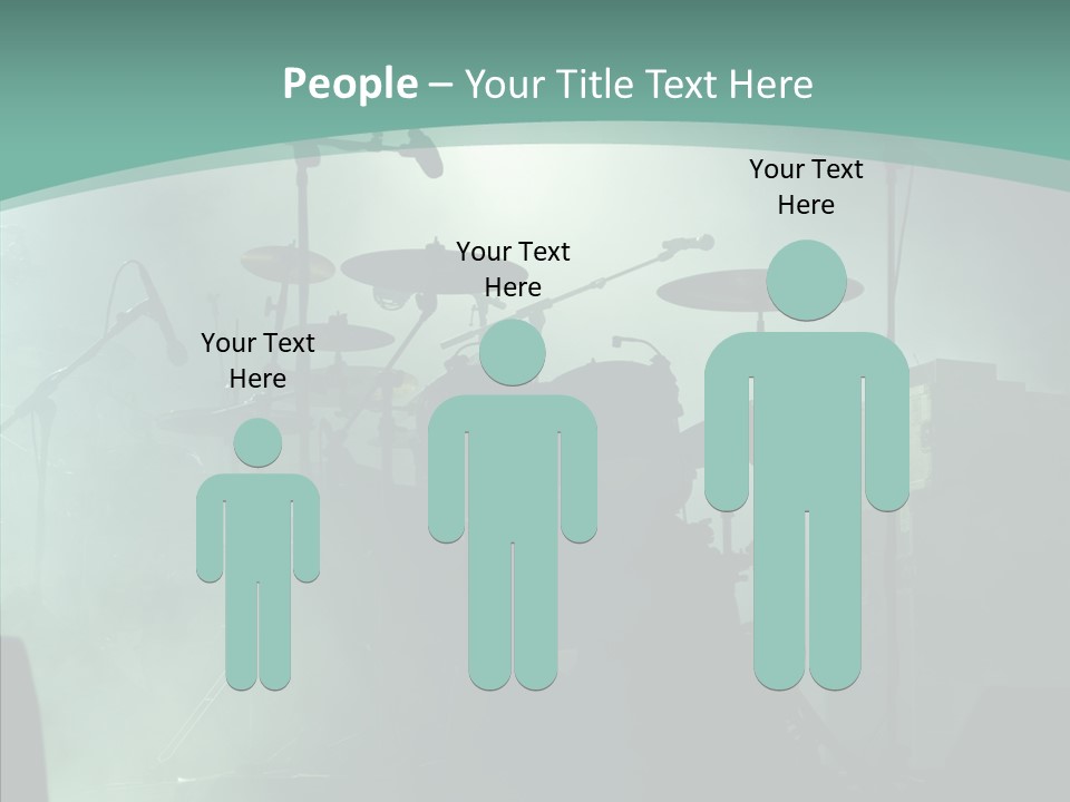 Illuminated Action Performing PowerPoint Template