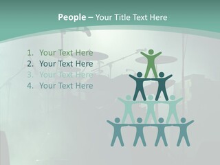 Illuminated Action Performing PowerPoint Template