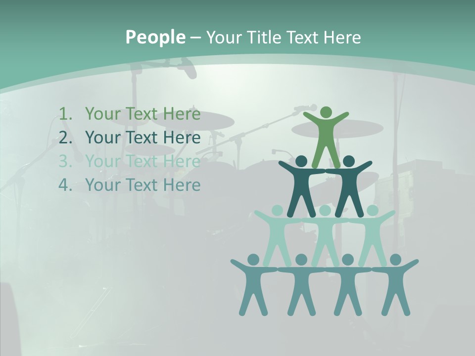 Illuminated Action Performing PowerPoint Template
