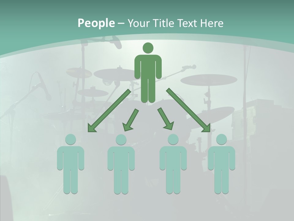 Illuminated Action Performing PowerPoint Template