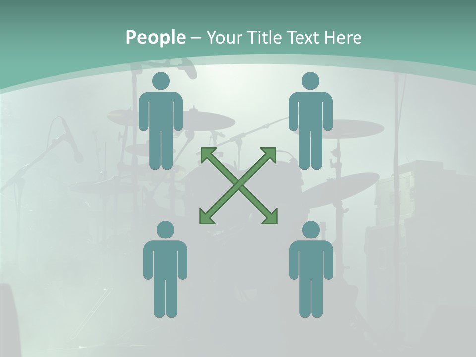 Illuminated Action Performing PowerPoint Template