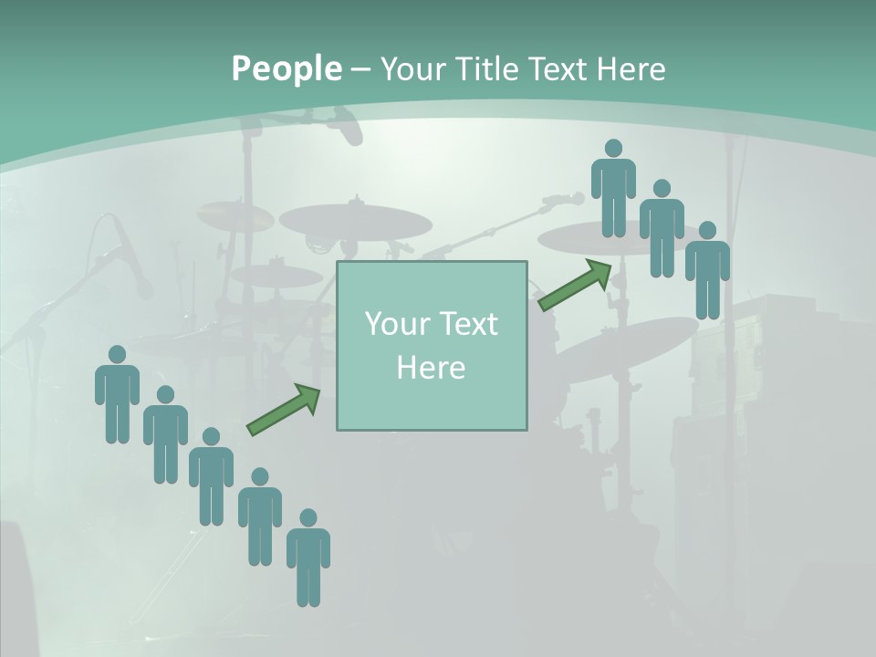 Illuminated Action Performing PowerPoint Template