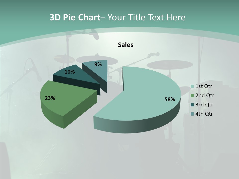 Illuminated Action Performing PowerPoint Template