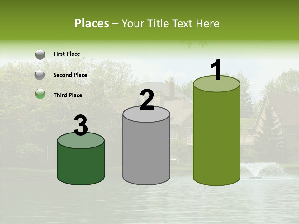 Brick Vacation Landscaping PowerPoint Template