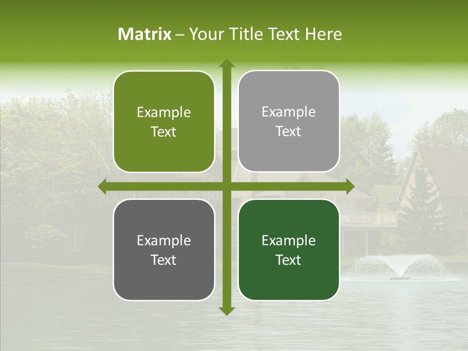 Brick Vacation Landscaping PowerPoint Template