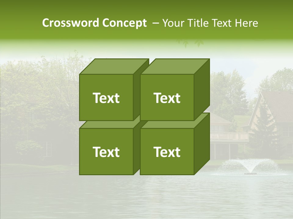 Brick Vacation Landscaping PowerPoint Template