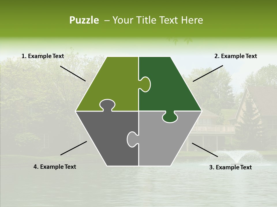 Brick Vacation Landscaping PowerPoint Template