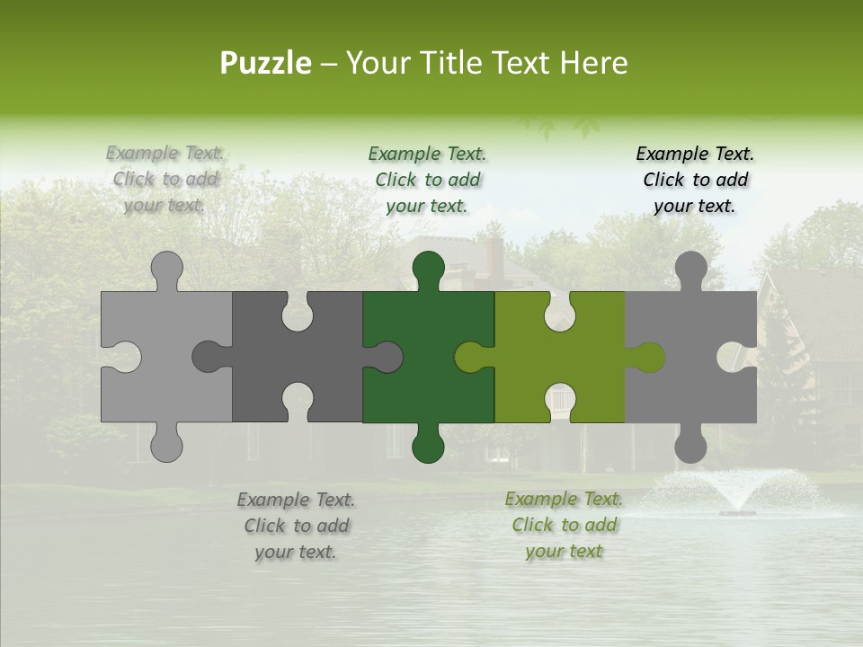 Brick Vacation Landscaping PowerPoint Template